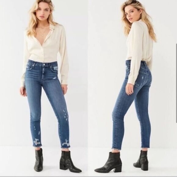 Agolde Sophie High Rise Skinny Distress Crop Jean - Picture 10 of 16